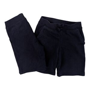 The Children's Plece Kids Navy Blue Cotton Pull-On Shorts 2 Pairs Size 5/6